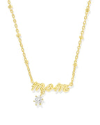 KS Mom Crystal Short Pendant Necklace