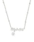KS Mom Crystal Short Pendant Necklace