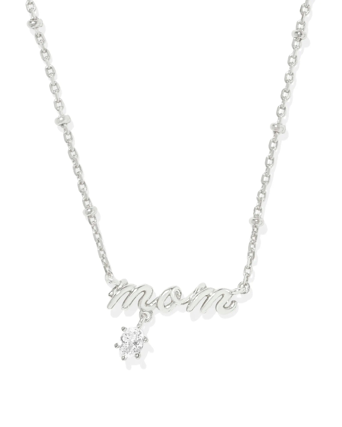 KS Mom Crystal Short Pendant Necklace