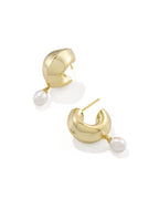 KS Oakland Pearl Huggie Earrings