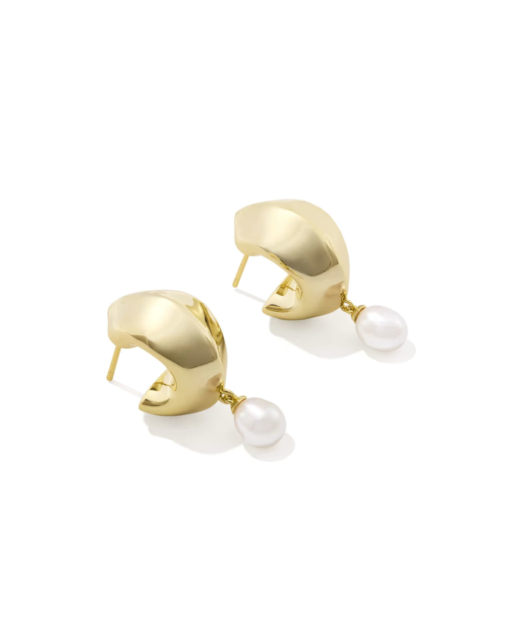 KS Oakland Pearl Huggie Earrings