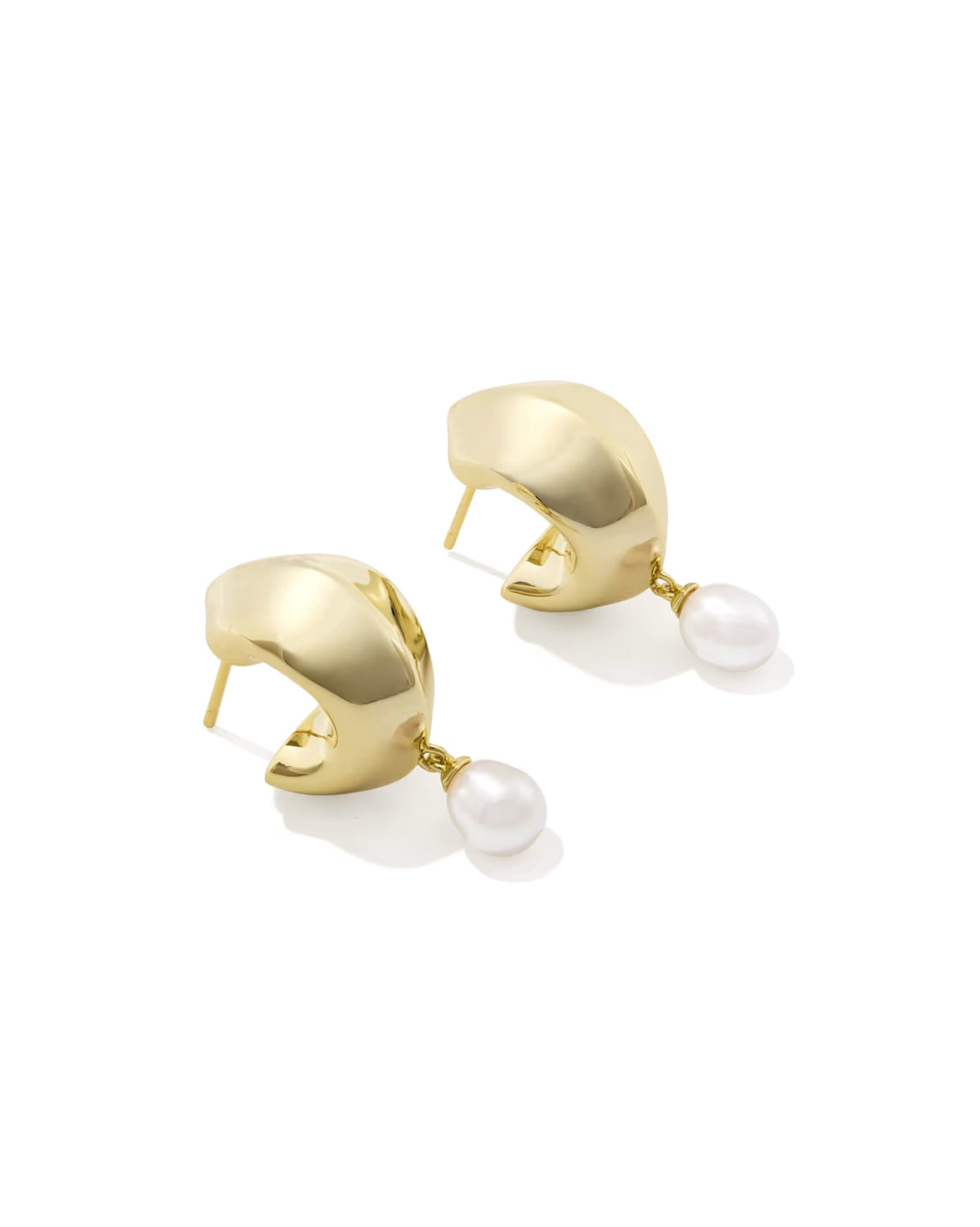 KS Oakland Pearl Huggie Earrings