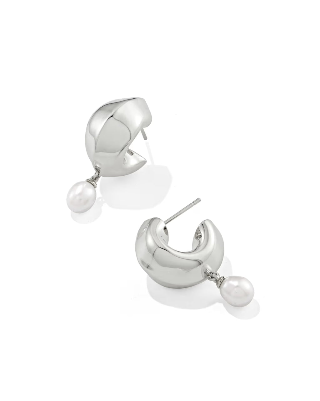 KS Oakland Pearl Huggie Earrings
