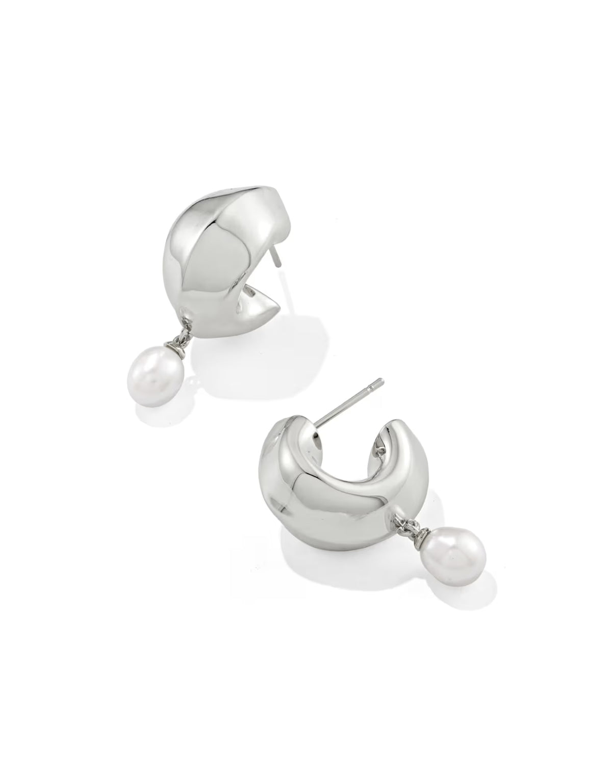 KS Oakland Pearl Huggie Earrings