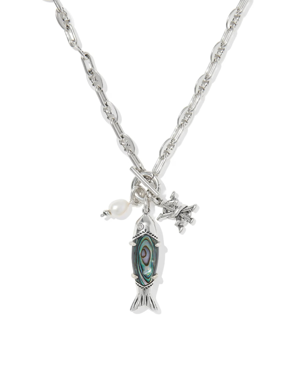 KS Parker Fish Long Charm Necklace