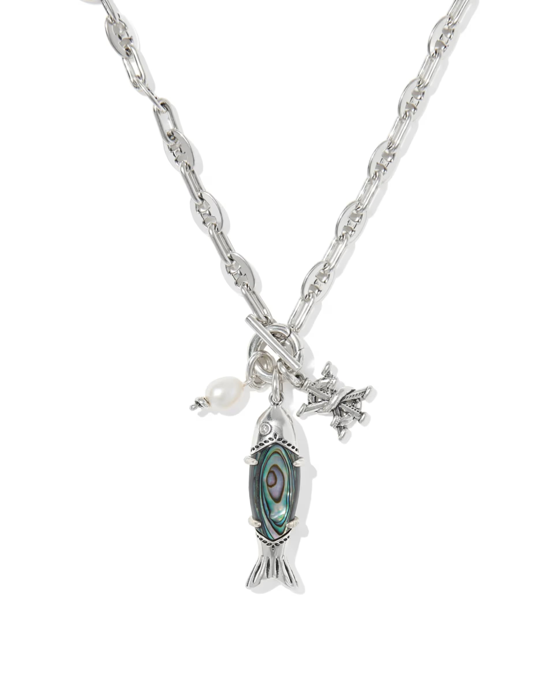 KS Parker Fish Long Charm Necklace