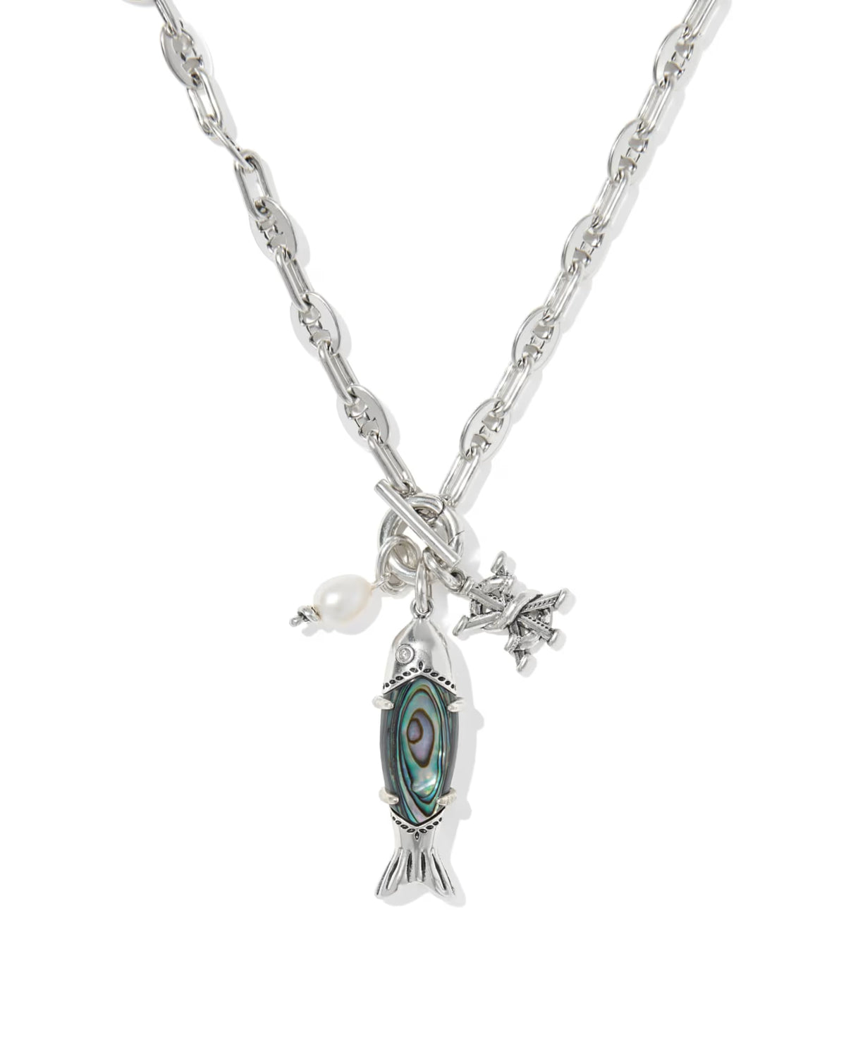 KS Parker Fish Long Charm Necklace