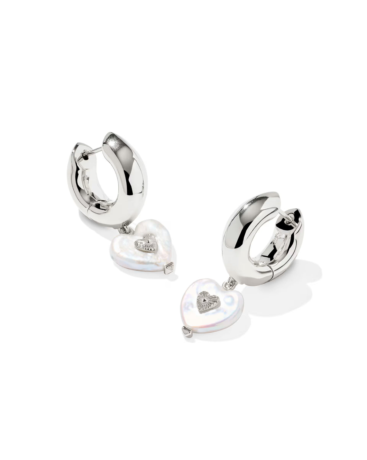KS Sasha Heart Huggie Earrings