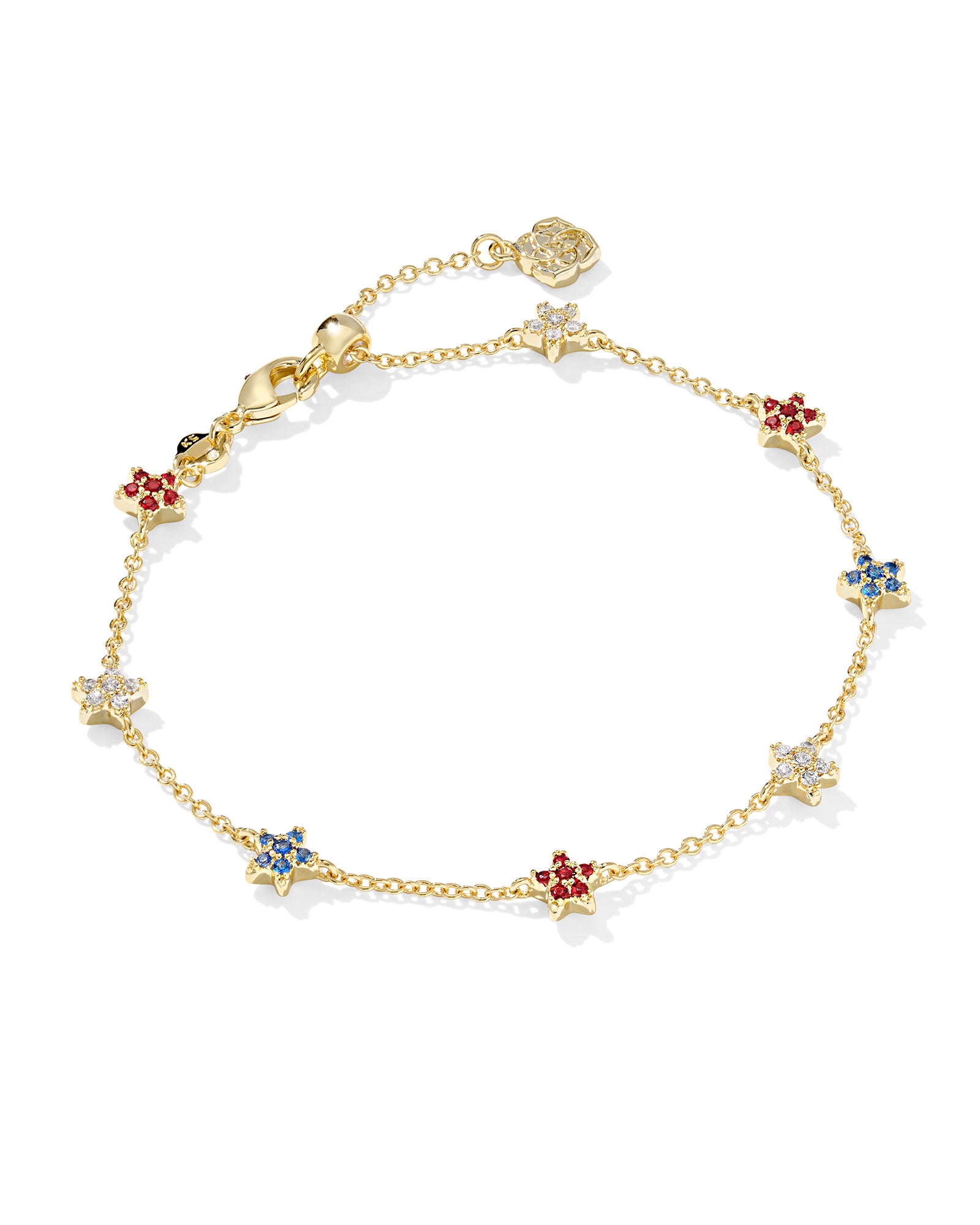 KS Sierra Star Crystal Delicate Chain Bracelet
