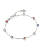 KS Sierra Star Crystal Delicate Chain Bracelet