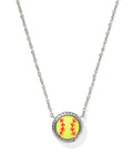 KS Softball Short Pendant Necklace
