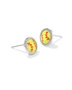 KS Softball Stud Earrings