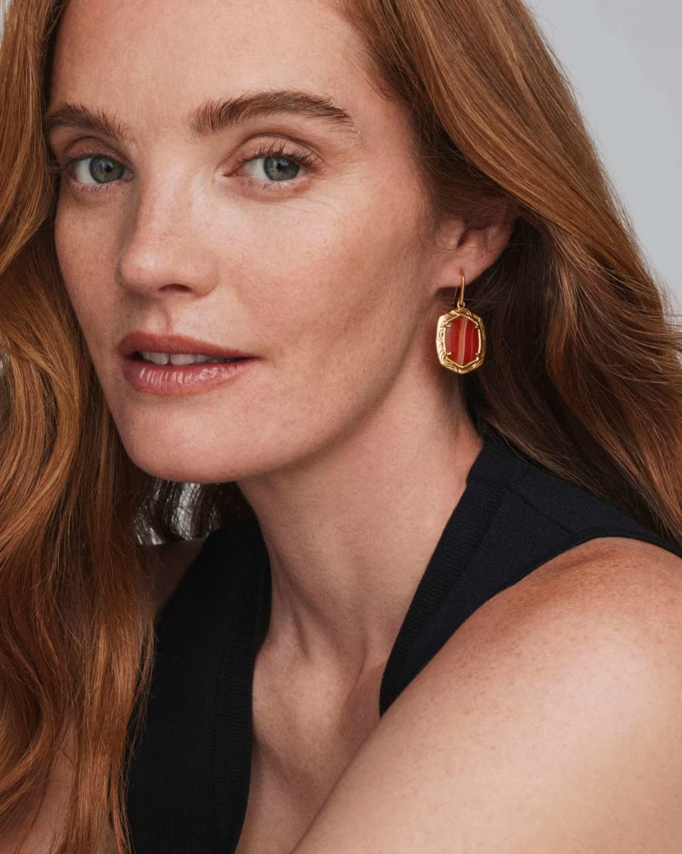 KS Tiger Striped Daphne Drop Earrings