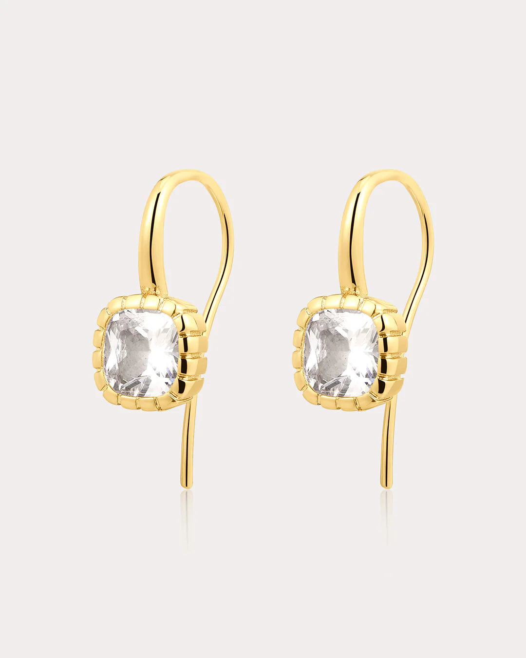 LAJ Classique Cushion Hook Earrings