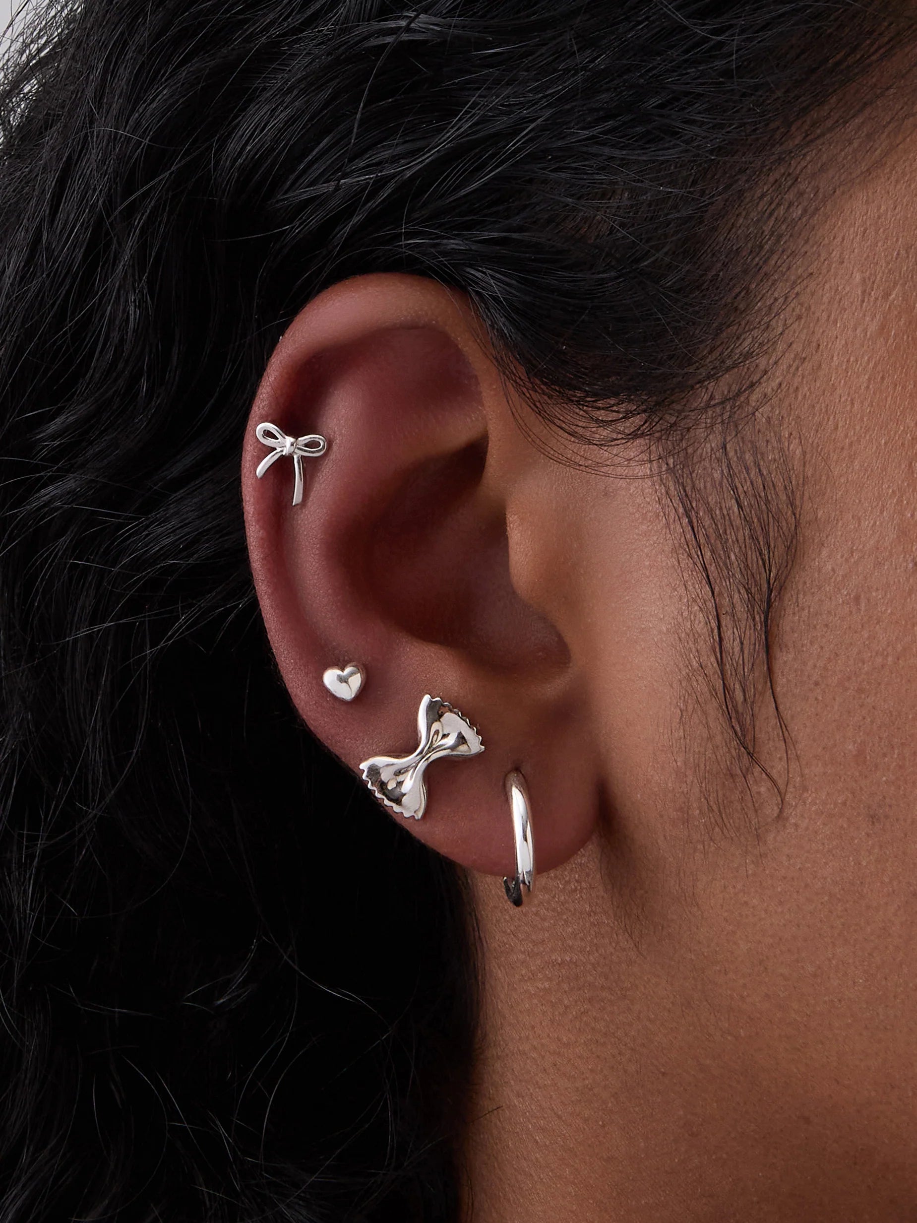 WCO Bow Flat Back Earrings