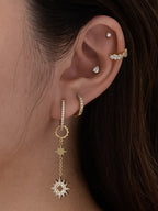 WCO Classic Pave Hoop Earrings