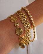 LAJ Rosette Coil Link Bracelet