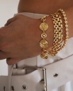 LAJ Rosette Coil Link Bracelet