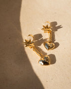 LAJ Molten Heart Drop Studs