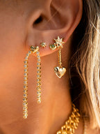 LAJ Molten Heart Cascading Stud