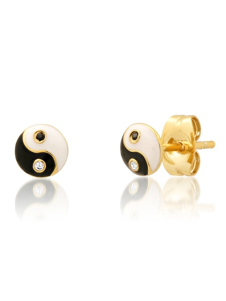 Tai 925 Yin Yang Studs