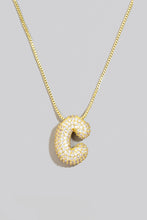 Load image into Gallery viewer, Pave Bubble Initial Necklace

