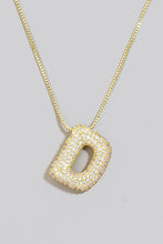 Load image into Gallery viewer, Pave Bubble Initial Necklace
