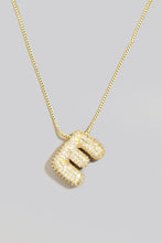 Load image into Gallery viewer, Pave Bubble Initial Necklace
