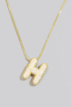 Load image into Gallery viewer, Pave Bubble Initial Necklace
