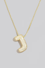 Load image into Gallery viewer, Pave Bubble Initial Necklace
