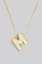 Load image into Gallery viewer, Pave Bubble Initial Necklace
