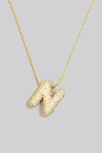 Load image into Gallery viewer, Pave Bubble Initial Necklace
