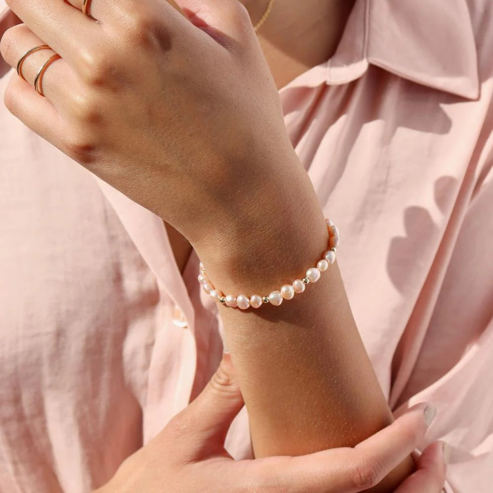 TKN Pink Pearl Bracelet