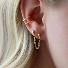 Load image into Gallery viewer, TKN La Mer Double Chain Studs
