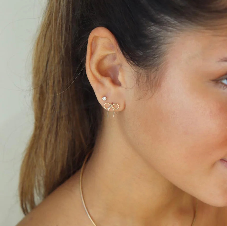 TKN Mini Bow Studs