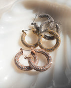 LAJ Pave Baby Amalfi Hoops
