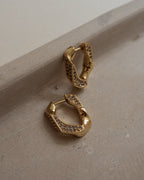 LAJ Pave Cuban Link Hoops