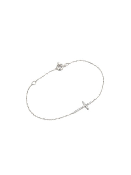 Tai PB-3835 CZ Cross Bracelet