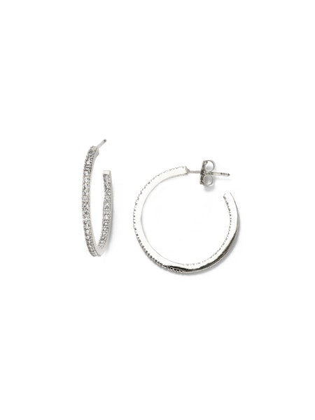 Tai CZ Hoop Earrings