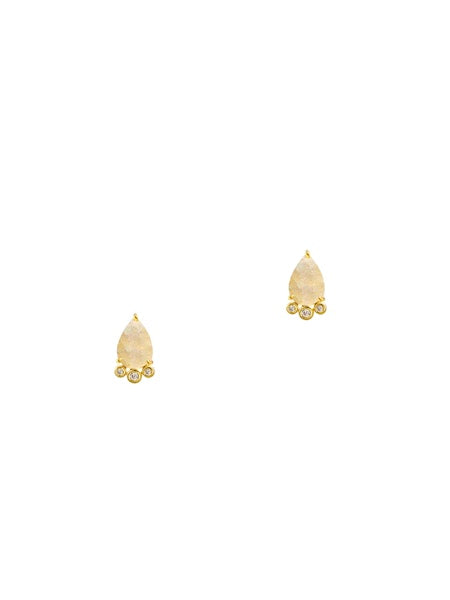 Tai Teardrop Stone Earrings