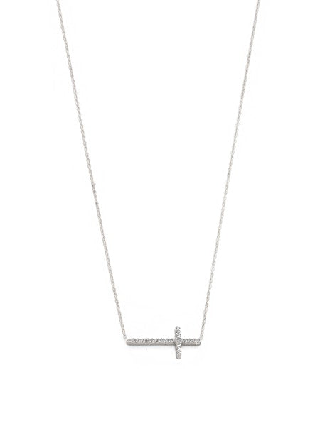 Tai Cross CZ Necklace