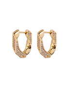 LAJ Pave Cuban Link Hoops