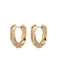 LAJ Pave Cuban Link Hoops