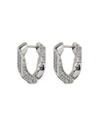 LAJ Pave Cuban Link Hoops