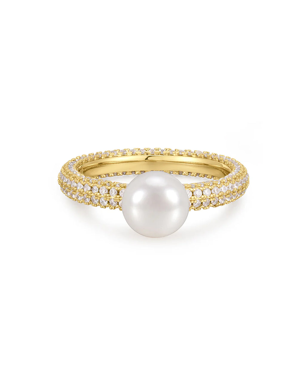 LAJ Pearl Pave Amalfi Ring