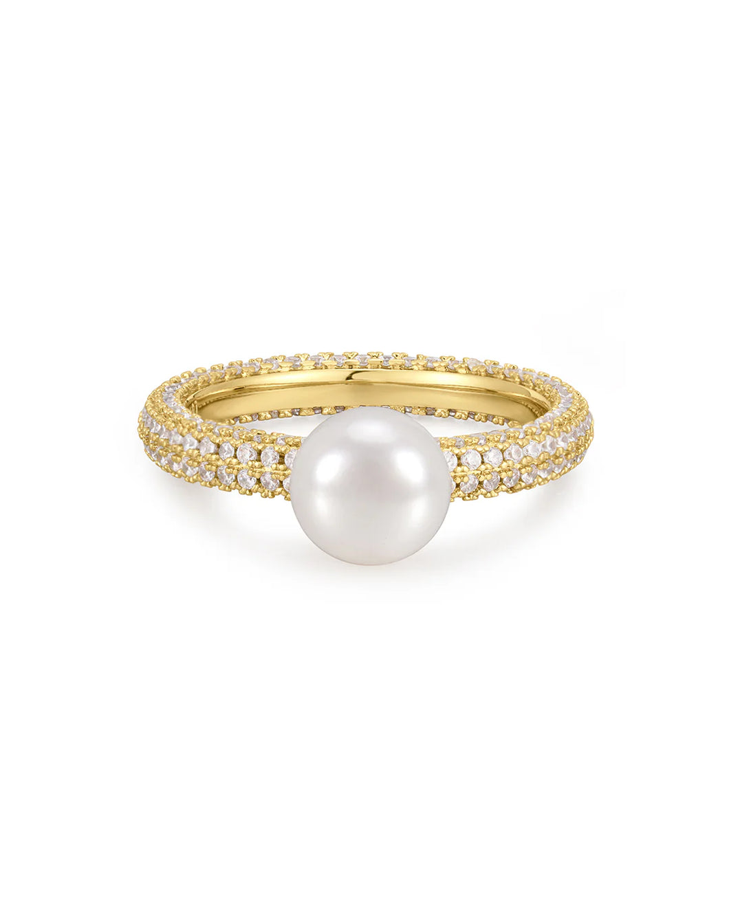 LAJ Pearl Pave Amalfi Ring