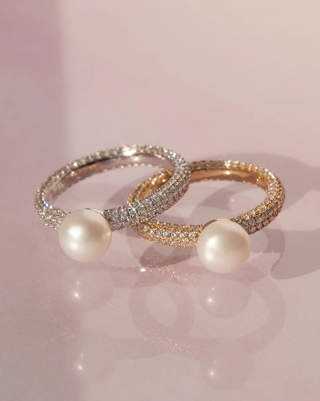 LAJ Pearl Pave Amalfi Ring