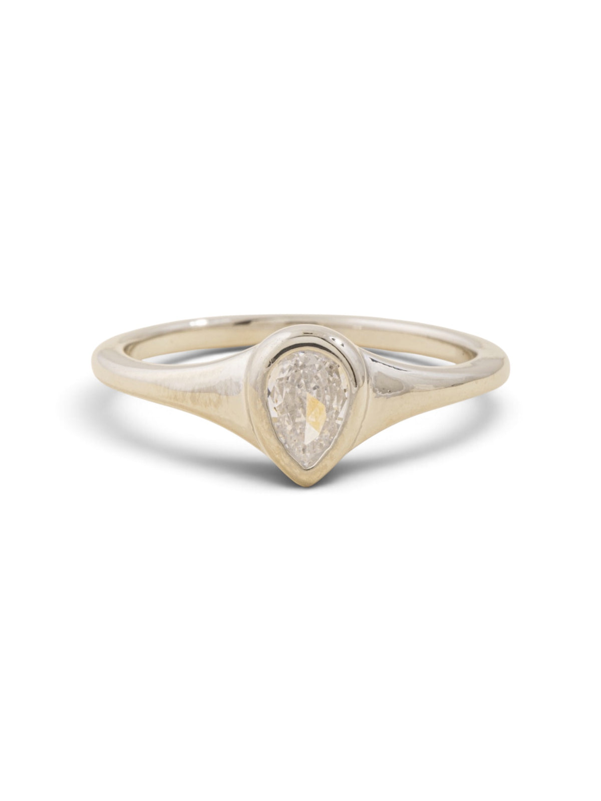 Teardrop CZ Ring