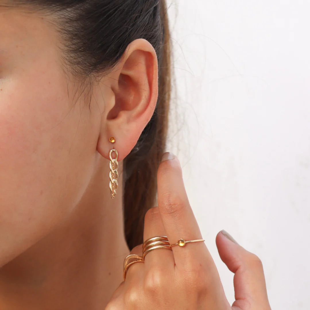TKN Alex Chain Stud Earrings