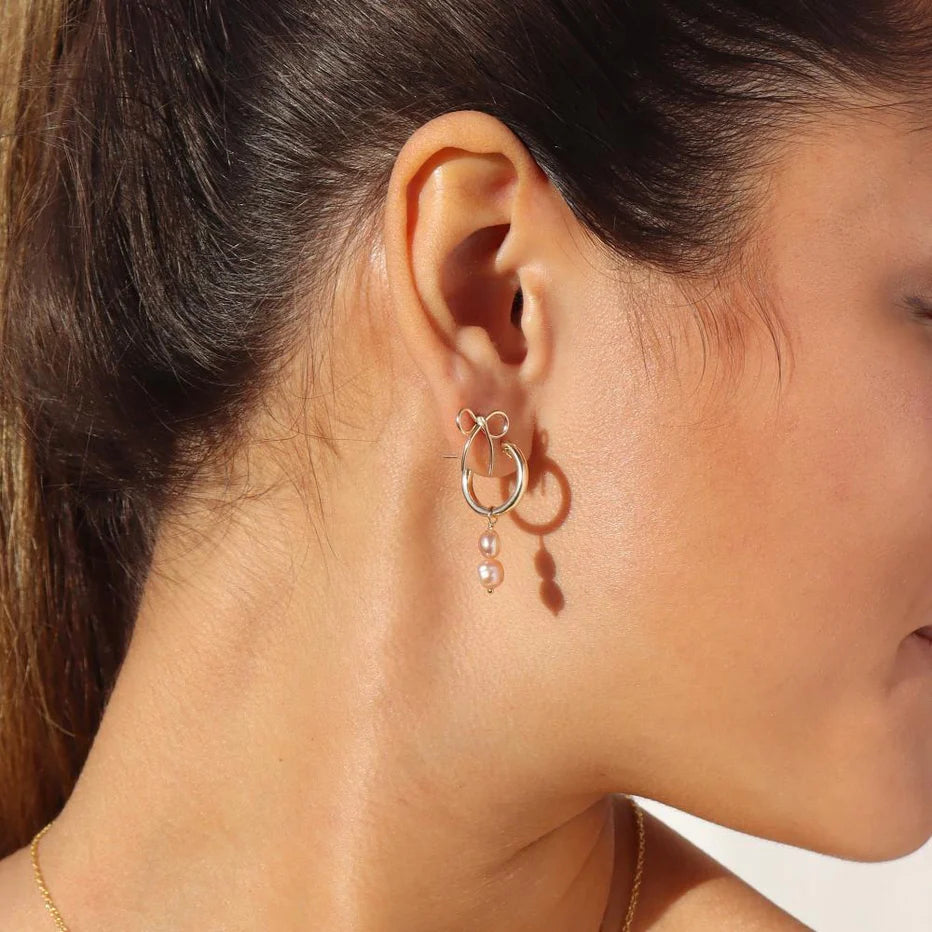 TKN Pink Pearl Earrings